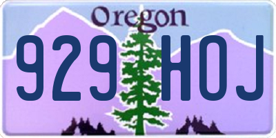 OR license plate 929HOJ