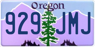 OR license plate 929JMJ