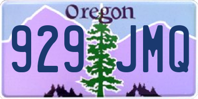 OR license plate 929JMQ