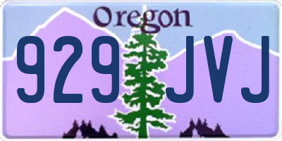 OR license plate 929JVJ