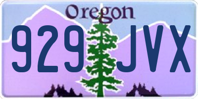 OR license plate 929JVX