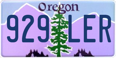 OR license plate 929LER