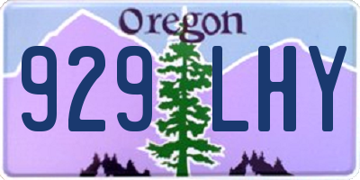 OR license plate 929LHY