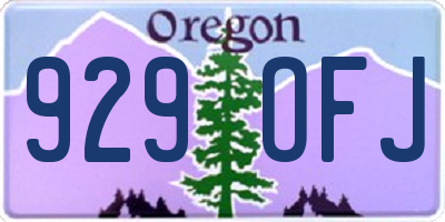 OR license plate 929OFJ