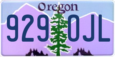 OR license plate 929OJL