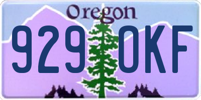 OR license plate 929OKF