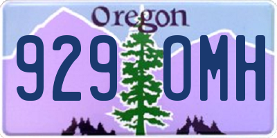 OR license plate 929OMH