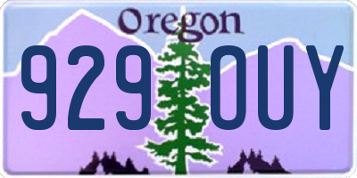 OR license plate 929OUY