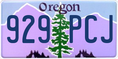 OR license plate 929PCJ
