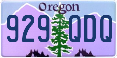 OR license plate 929QDQ
