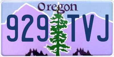 OR license plate 929TVJ