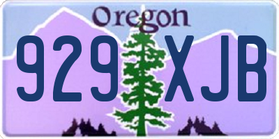 OR license plate 929XJB