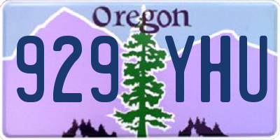 OR license plate 929YHU