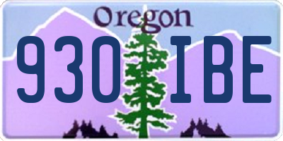 OR license plate 930IBE