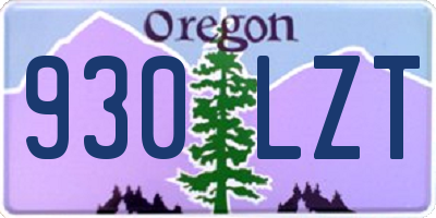 OR license plate 930LZT