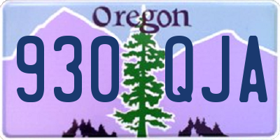 OR license plate 930QJA