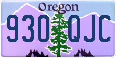 OR license plate 930QJC