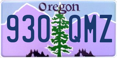 OR license plate 930QMZ