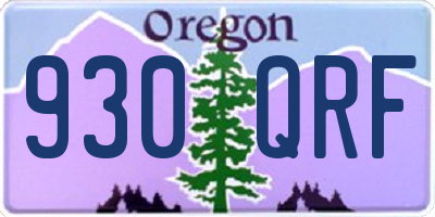 OR license plate 930QRF