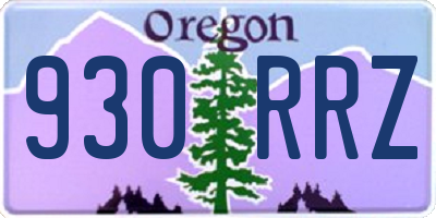 OR license plate 930RRZ
