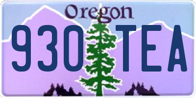 OR license plate 930TEA