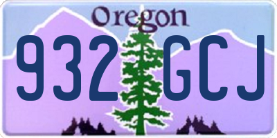 OR license plate 932GCJ