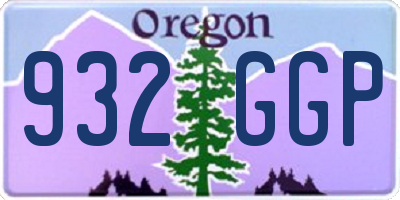 OR license plate 932GGP