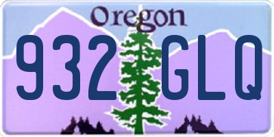 OR license plate 932GLQ