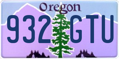 OR license plate 932GTU