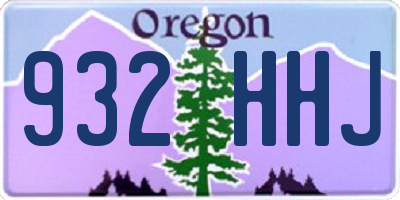 OR license plate 932HHJ