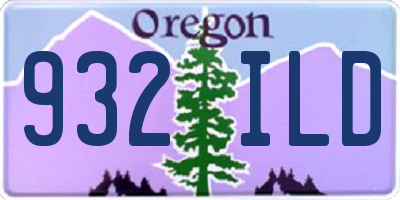 OR license plate 932ILD