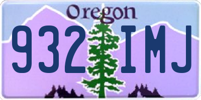OR license plate 932IMJ