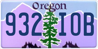 OR license plate 932IOB