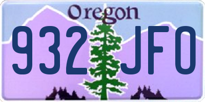 OR license plate 932JFO