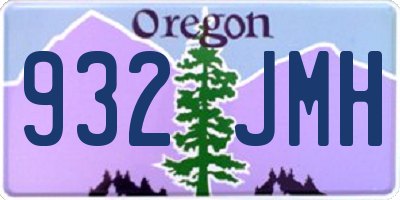 OR license plate 932JMH