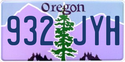 OR license plate 932JYH