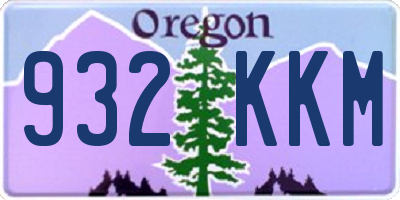 OR license plate 932KKM