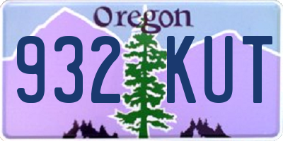 OR license plate 932KUT