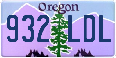 OR license plate 932LDL