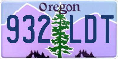 OR license plate 932LDT