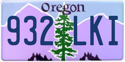 OR license plate 932LKI