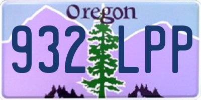 OR license plate 932LPP