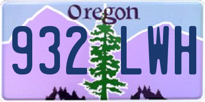 OR license plate 932LWH