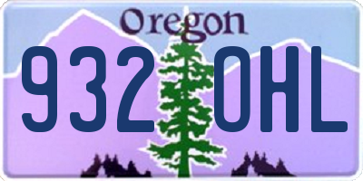 OR license plate 932OHL