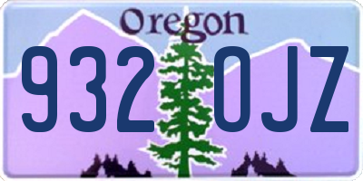 OR license plate 932OJZ