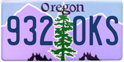 OR license plate 932OKS