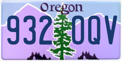 OR license plate 932OQV