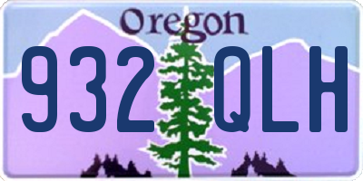 OR license plate 932QLH