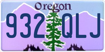 OR license plate 932QLJ