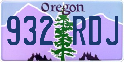 OR license plate 932RDJ